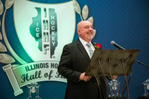 Sylvain Turcotte at the Illinois Hockey Hall of Fame Induction Ceremony in 2001.