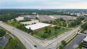 Image of the former Signode industrial campus at 3600-3700 West Lake Avenue in Glenview.