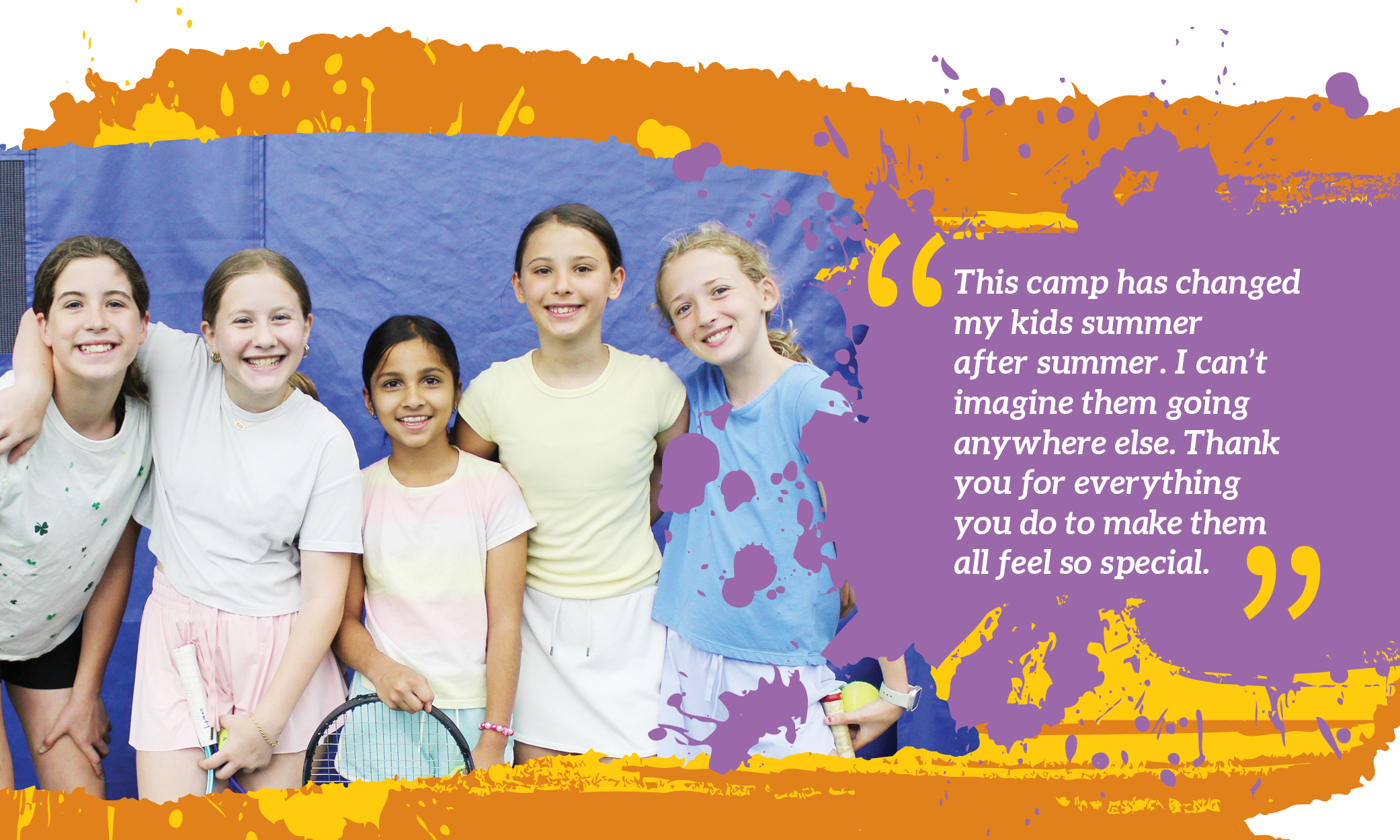 Testimonial about last year's campers' experience.
